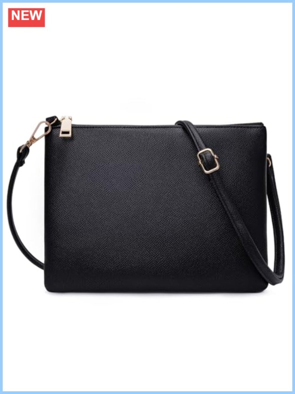 Small Crossbody Bag Faux Leather Clutch Purse Adjustable Strap